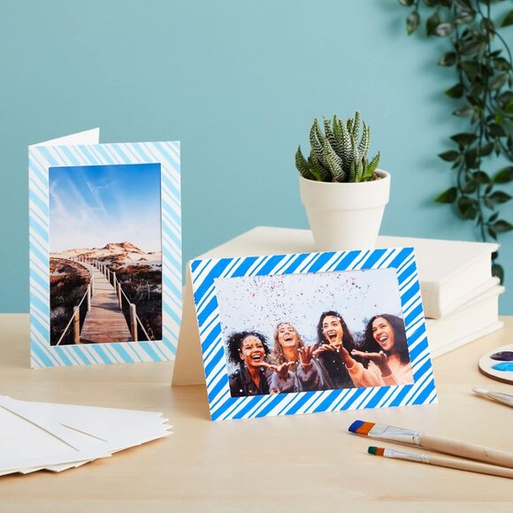 48 Pack Photo Frame Cards with Envelopes 4x6 - Paper Picture Frame for Photo Ins - Picture 2 of 9